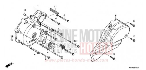PANNEAU CARTER-MOTEUR G. NT700VB de 2011